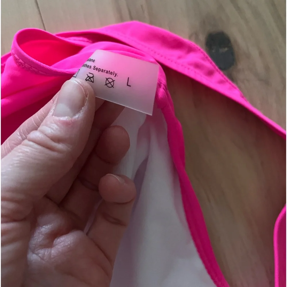 Hot Pink Barbie One Piece Bathing Suit - Picture 5 of 6